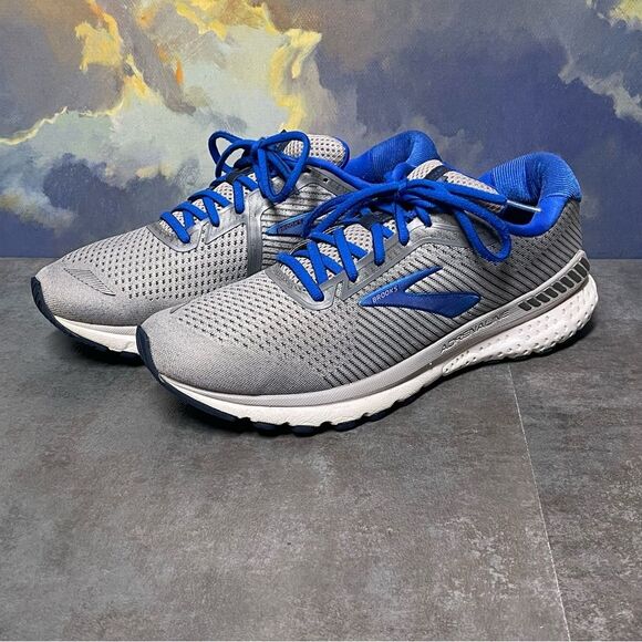 Brooks Adrenaline GTS 20 Men's Gray Running Shoes Size 10.5D - Picture 2 of 16